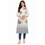 Sifny Women's Floral Printed Straight Kurta
