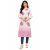 Sifny Women's Floral Printed Straight Kurta
